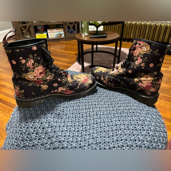 Floral Fabric Dr. Martens Boots - Picture 3 of 7